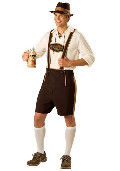 mens bavarian guy german lederhosen beer oktoberfest costume plus size m l xl xxl oktoberfest