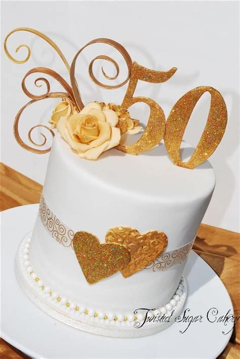 Flickr Wedding Anniversary Cakes Golden Wedding Anniversary Cake