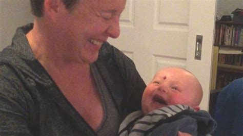 Baby Laughs At Mom Putting Pacifier In Mouth Youtube