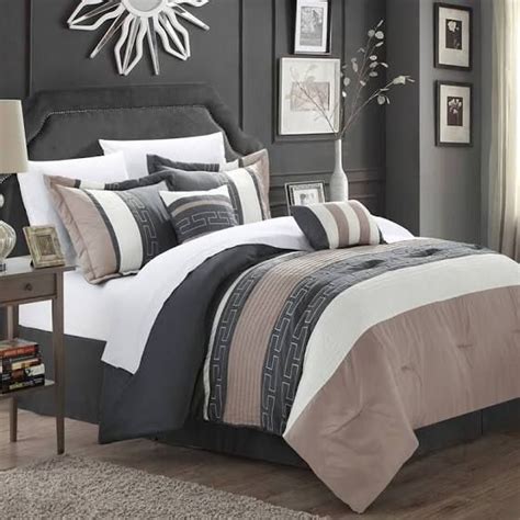 These items are breathable and do not cause any irritations or disturbances while resting. cream and brown comforter set | Comforter sets, Luxury ...