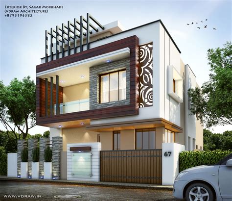 Front Elevation Home Exterior Design India Trendecors