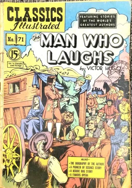 Classics Illustrated 71 The Man Who Laughs Comic Book Canada Cover Variant £24 74 Picclick Uk