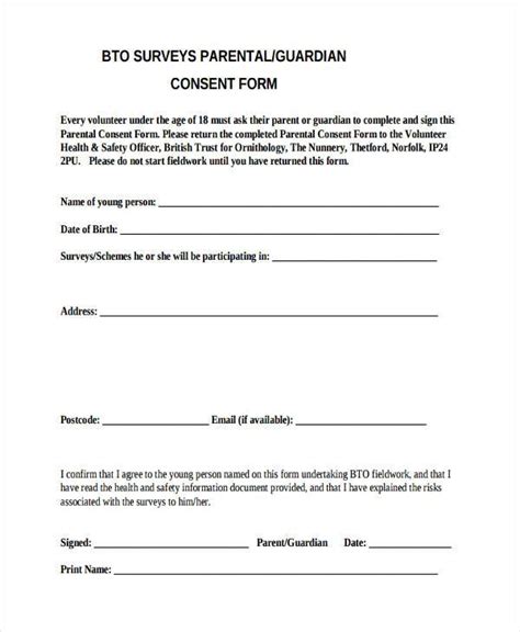Questionnaire Consent Form Template Doctemplates Rezfoods Resep