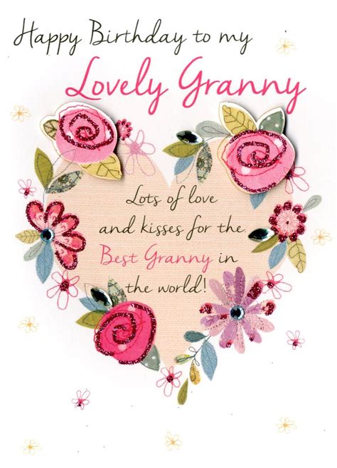 With the hundreds of beautiful birthday cards and birthday wishes make your loved ones birthday special. Lovely Granny Happy Birthday Greeting Card | Cards