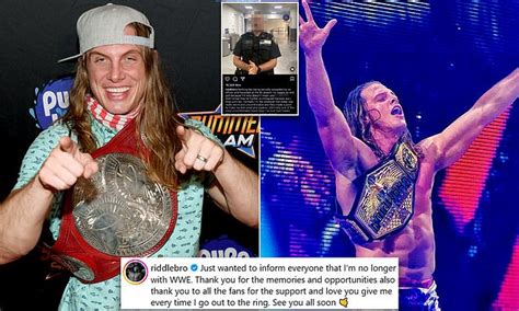 Wwes Matt Riddle Announces His Departure From The Company One Week After Making Sexual Assault