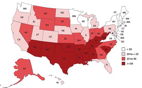 United States Map With State Teen Birth Rates Births Per 1000 Females Ages 15 19 By Quartile