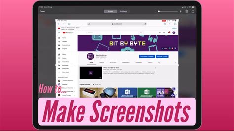 How To Take And Edit Screenshots On The Ipad Youtube