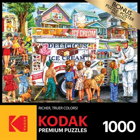 Cra Z Art Kodak 1000 Piece Ice Cream Truck Day Jigsaw Puzzle