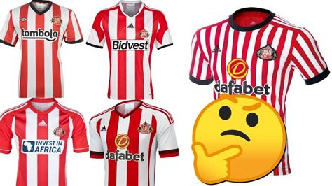 Ranking Sunderlands Home Kits From The Last Ten Years Youtube
