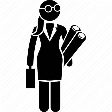 Career Engineer Female Job Professional Woman Icon