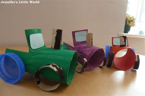 Tractors Made From Toilet Paper Rolls Transportation Crafts Tractor