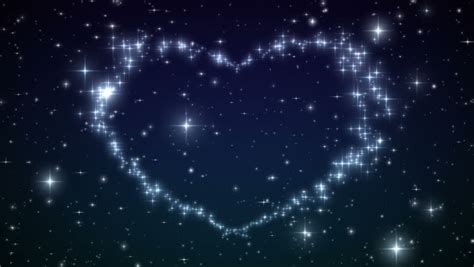 Stock Video Clip Of Heart Made Of Twinkling Stars In The Shutterstock
