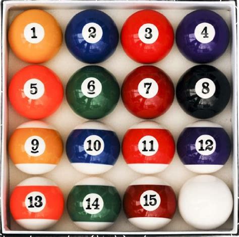 Pool Table Deluxe Sports Polyester Resin Billiard Ball Set Number Style