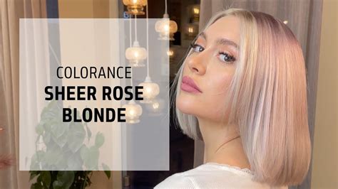 Sheer Rose Blonde Hair Color Tutorial Colorance Goldwell Education