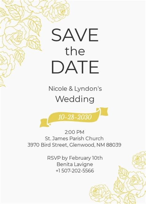 Download 17 Save The Date Invitation Templates Microsoft Word Doc