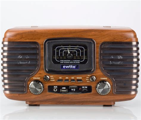 Radio Retro Vintage Bluetooth Am Fm Sw Usb Aux Aspct Madeira R 199