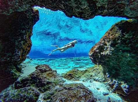 You Can Dive Into Stunning Underwater Caves At This Florida Park Just