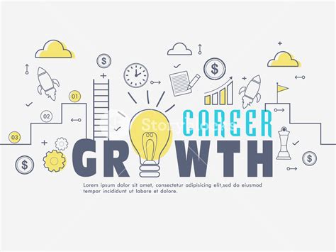 Innovative Infographic Elements For Career Growth Concept Royalty Free