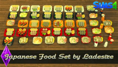 My Sims 4 Blog Japanese Food Set By Ladesire