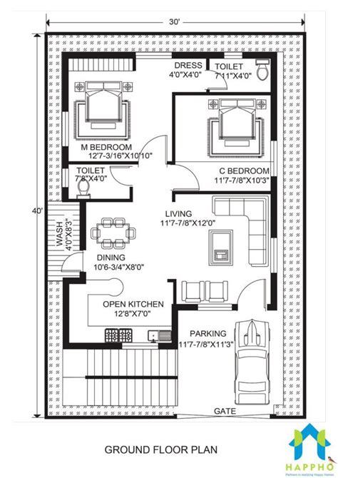 10 Modern 2bhk Floor Plan Ideas For Your Home
