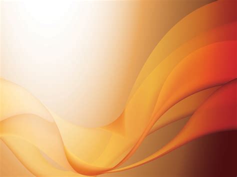 Orange Waves Powerpoint Templates Abstract Orange Free Ppt