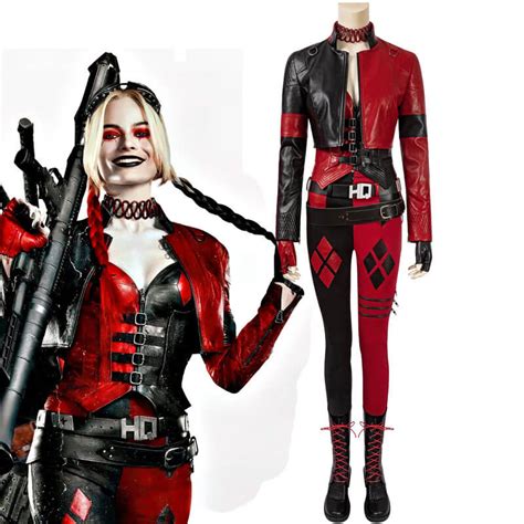 Harley Quinn Costumes The Suicide Squad 2 Red And Black Costumes Hallo