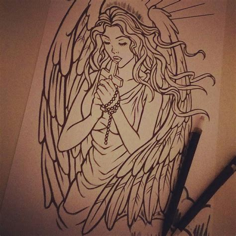 Ben Krefta On Instagram Custom Angel Tattoo Design