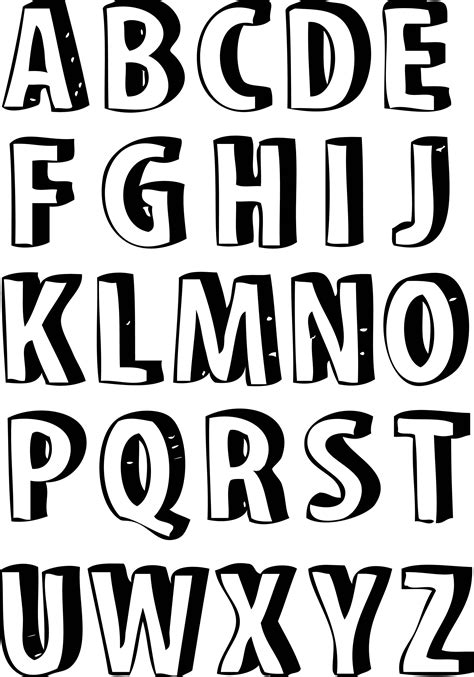Molde De Letras Do Alfabeto Alphabet Letter Templates Lettering Porn