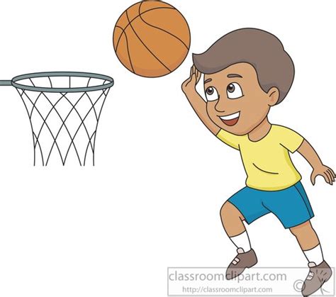 Basketball Clipart Boy Shooting Hoops Basketball Clipart 61672