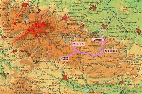 Harzkarte, harz karte, landkarte, routenplaner, das besondere an unserer karte, sie erhalten gleich noch gastgeberempfehlungen. Lage der Selketalbahn in Harz