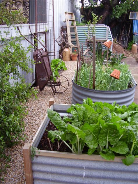 Learn how to prevent weeds and keep weeds from growing in your garden, lawn, and other landscaping areas with these gardening tips from houselogic. Great use of a side yard - galvanized containers in ...