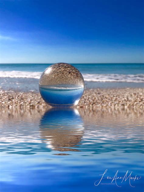 Seaside Reflection Crystal Ball Seaside Photography
