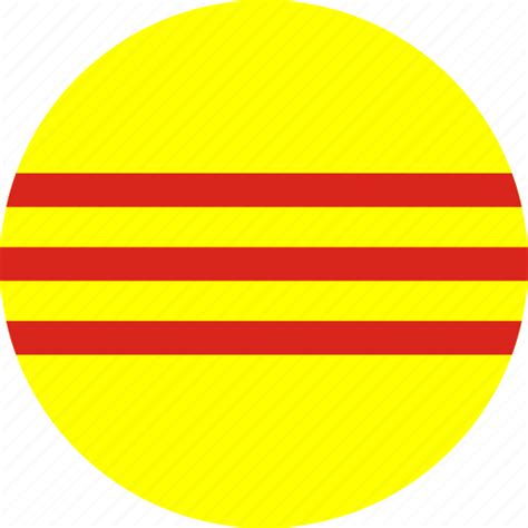 Circle Circular Country Flag Flag Of South Vietnam Flags National