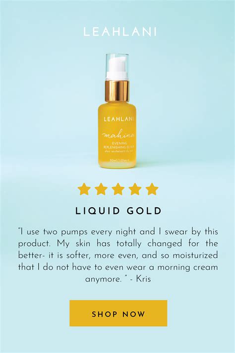 Liquid Gold Skin Elixir Liquid Gold Organic Skin Care