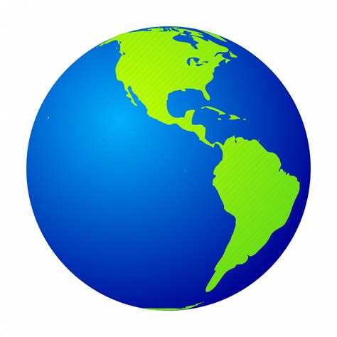 Earth Planet Globe North South America Ocean Icon Download On