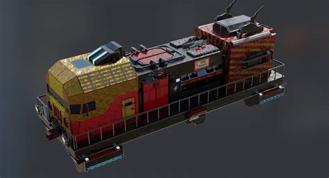 Hover Sci Fi Train 3d Model Cgtrader