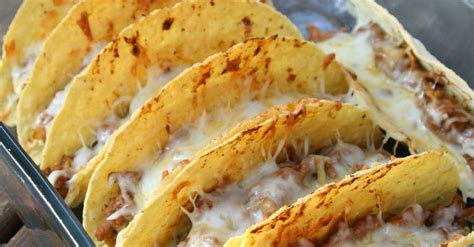 Oven Baked Tacos Baked Tacos Recipe Baked Chicken Tacos Taco Recipes