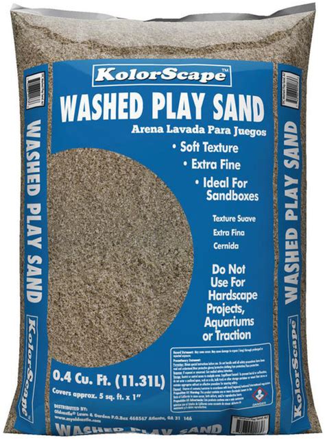 Oldcastle Kolorscape Washed Play Sand 04 Cu Ft