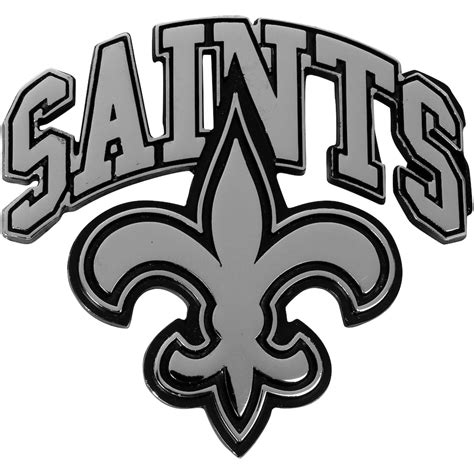New Orleans Saints Die Cut Logo Metal Emblem