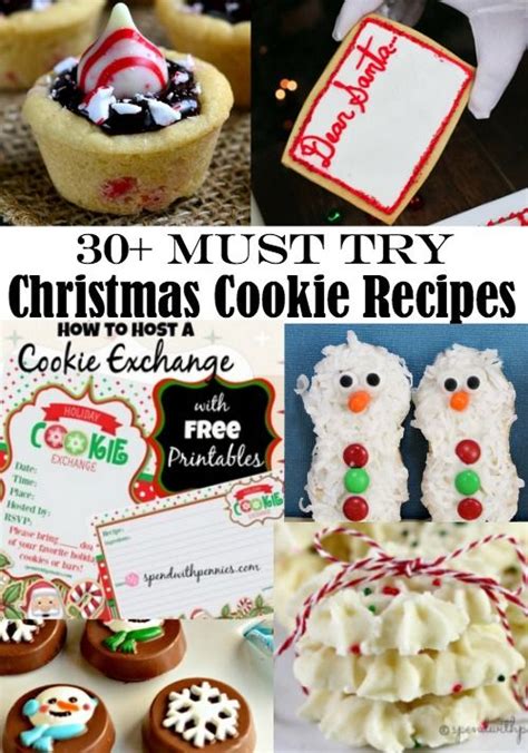 30 Must Try Christmas Cookie Recipes Cookies Recipes Christmas