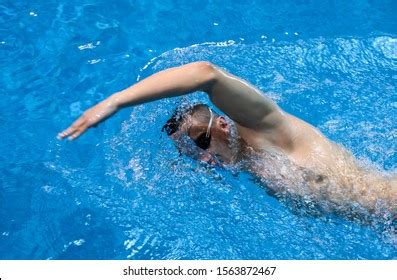 Male Swimmer Swimming Pool Underwater Photo Stock Photo Edit Now