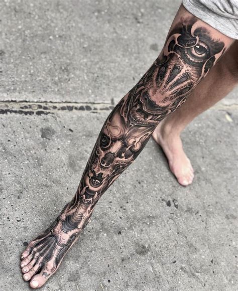 Leg Sleeve Tattoo By © Boyetattoo Rbesttattoos