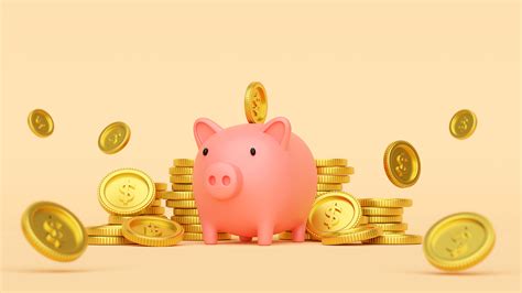 Money Savings Concept Putting A Coin Into Piggy Bank Banner Ba My