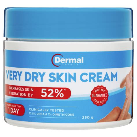 Dermal Therapy Very Dry Skin Cream 250g Increases Skin Hydration By 52