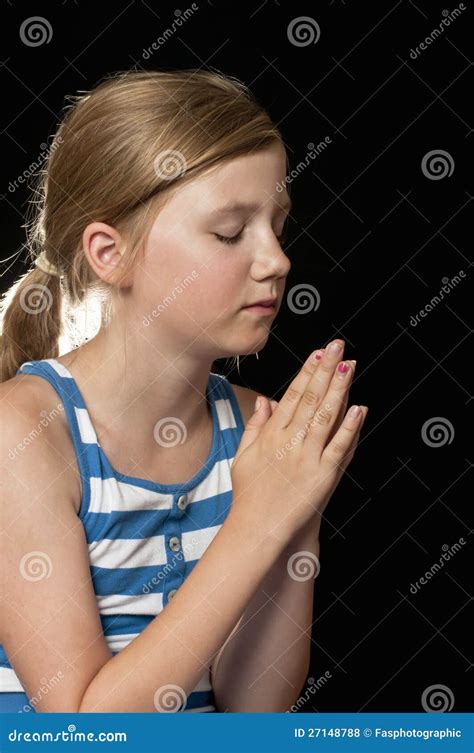 Girl Praying Stock Photo Image Of Prayer Person Love 27148788