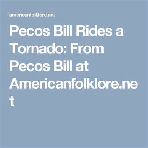 Pecos Bill Rides A Tornado From Pecos Bill At