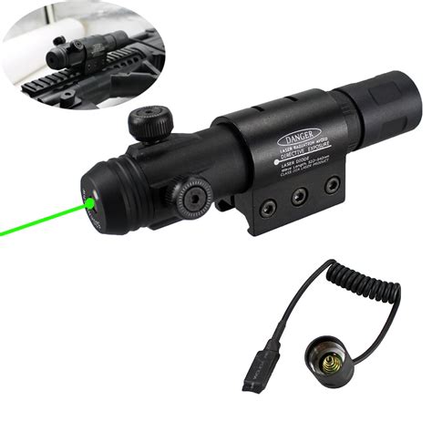 Military Level Rifle Green Laser Sight With 20 Mm Rail Mount For