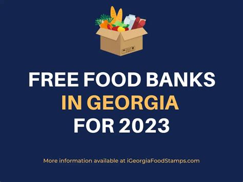 Free Food Banks In Georgia For 2023 Georgia Food Stamps Help