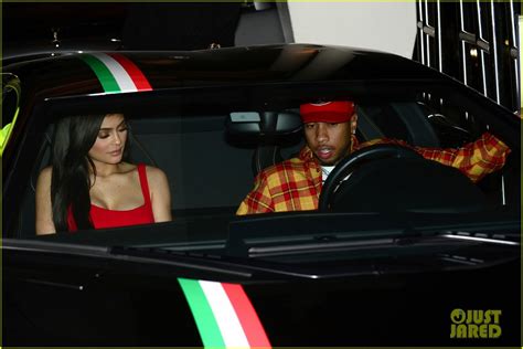 Kylie Jenner Wears Skin Tight Red Dress For Miami Date Night With Tyga