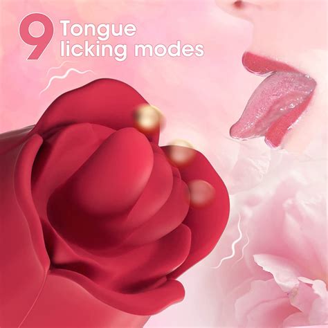 licking tongue rose toy with vibrating egg rose toy official®